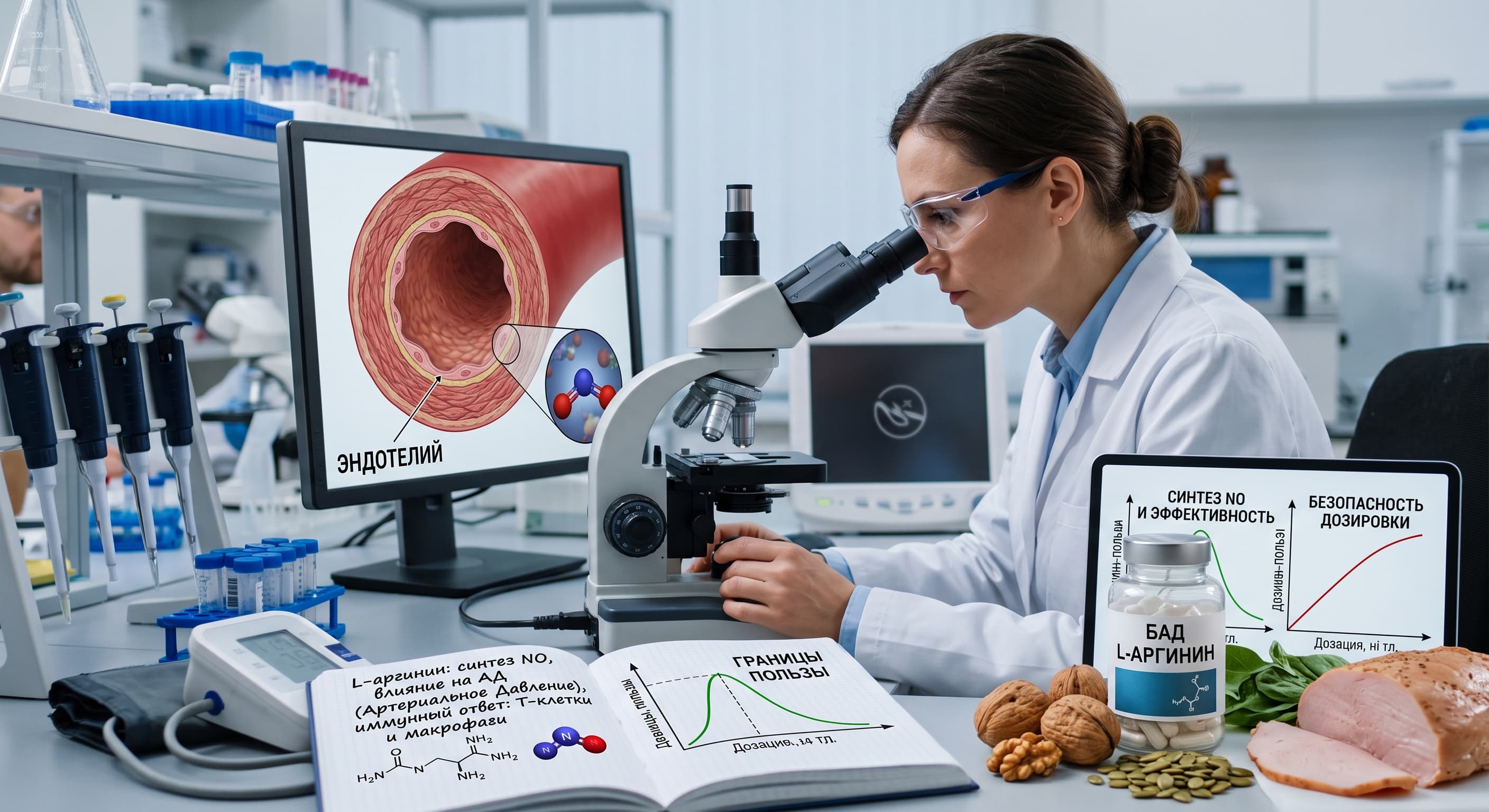 L-Arginine in the Human Body: Nitric Oxide, Endothelium, Blood Pressure, Immunity, and the Limits of Supplementation