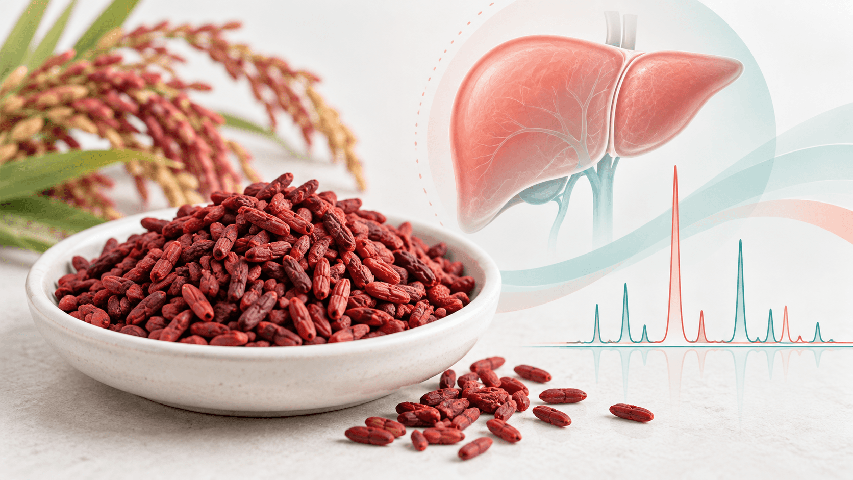 Arroz de levadura roja y monacolina K: mecanismo y seguridad